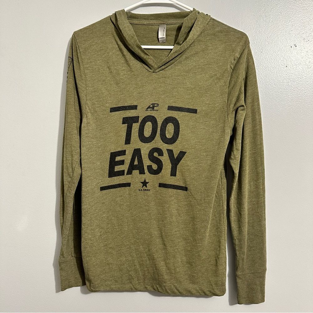 Next Apparel Army long sleeve hoodie size XS
